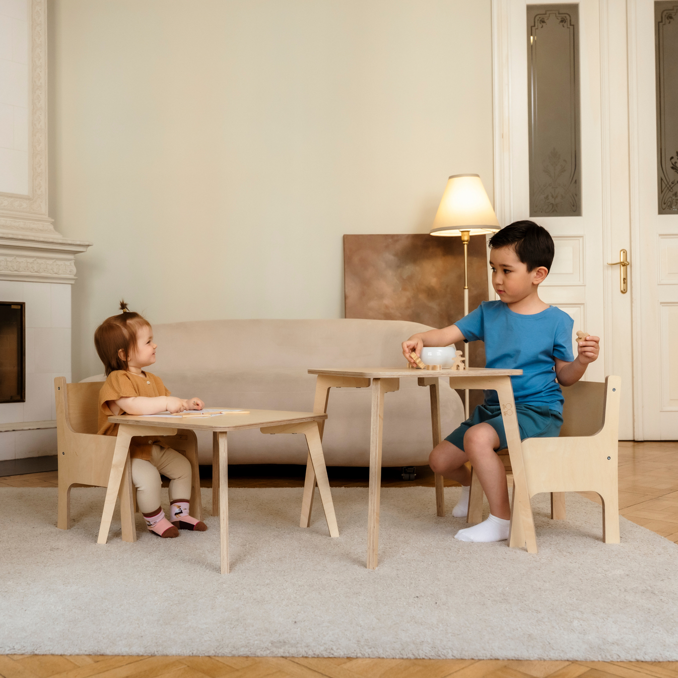 TULLA Montessori bērnu galds ar diviem augstumiem - Image 2