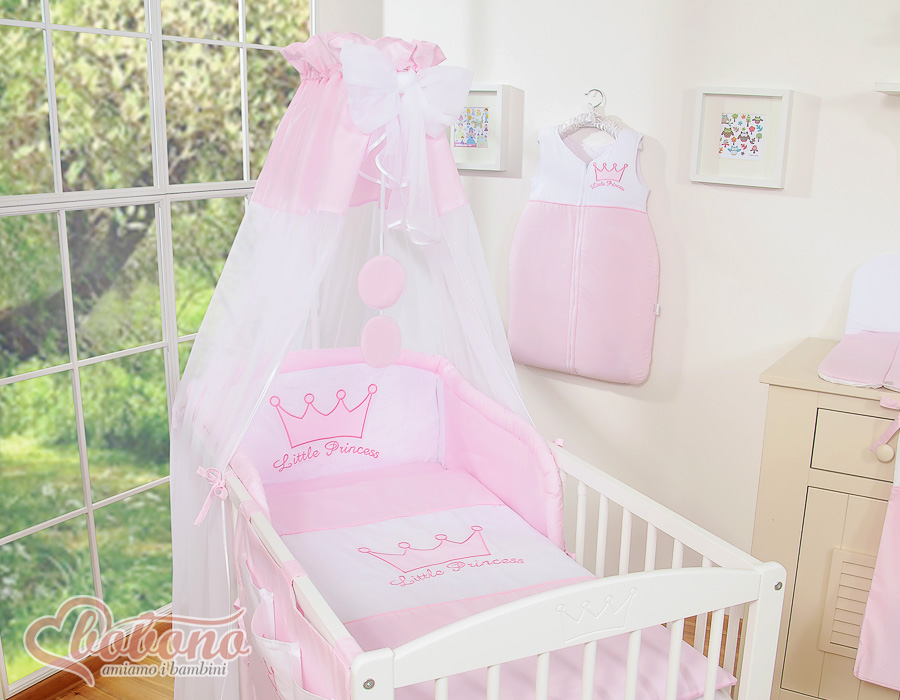 Šifona baldahīns – Mazais princis/princese, rozā — modelis TIUL/crown/302