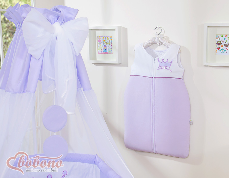 Šifona baldahīns – Mazais princis/princese, ceriņkrāsas - Attēls 2