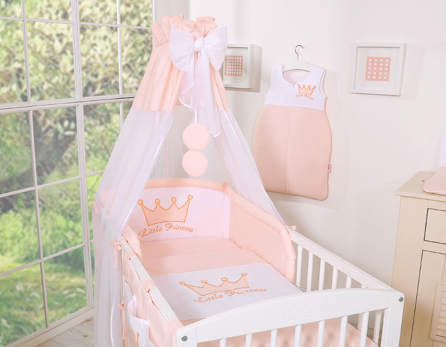 Šifona baldahīns – Mazais princis/princese, rozā — modelis TIUL/crown/308
