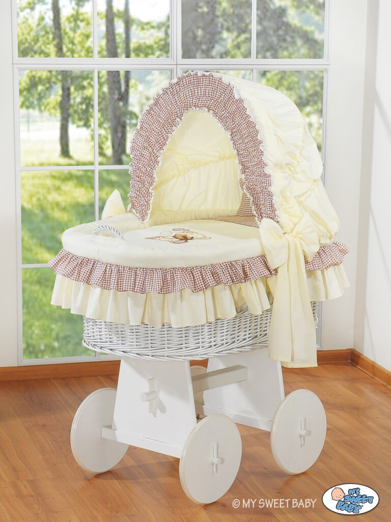 Pīts Mozus grozs ar jumtiņu Lācītis ar banti, brūns — modelis 78962-326