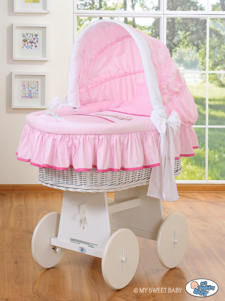 Pīts Mozus grozs ar jumtiņu Lācītis Barnaba, rozā — modelis 78962-800
