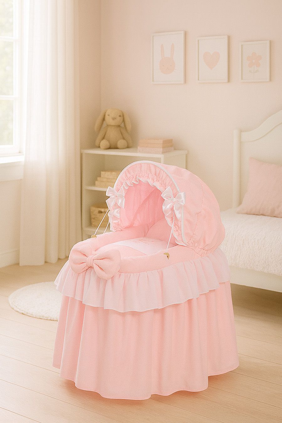 Pīts šūpulītis lellēm ar jumtiņu, Mazā princese — rozā