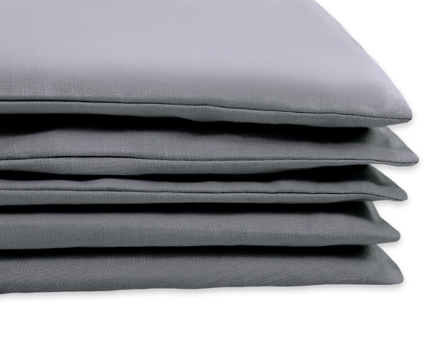 Cotton children's bedding set 2 pieces pillowcase 60x40 cm and duvet cover 135x100 cm - anthracite