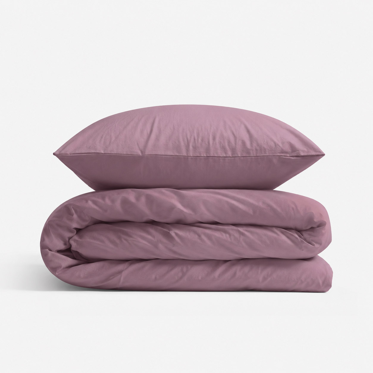 Cotton children's bedding set 2 pieces pillowcase 60x40 cm and duvet cover 135x100 cm -pastel violet