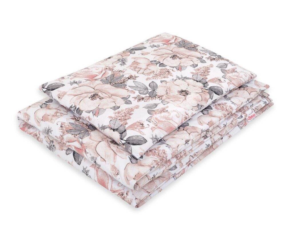Baby cotton bedding set 2-pcs 135x100 - sepia roses