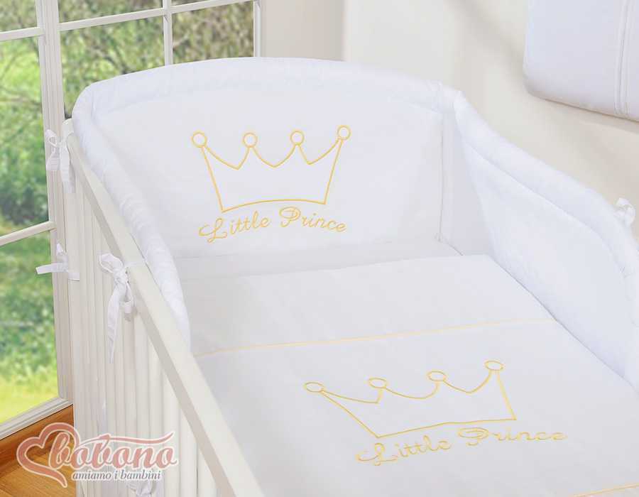 Gultasveļas komplekts 2 gab., Mazais princis/princese — balts