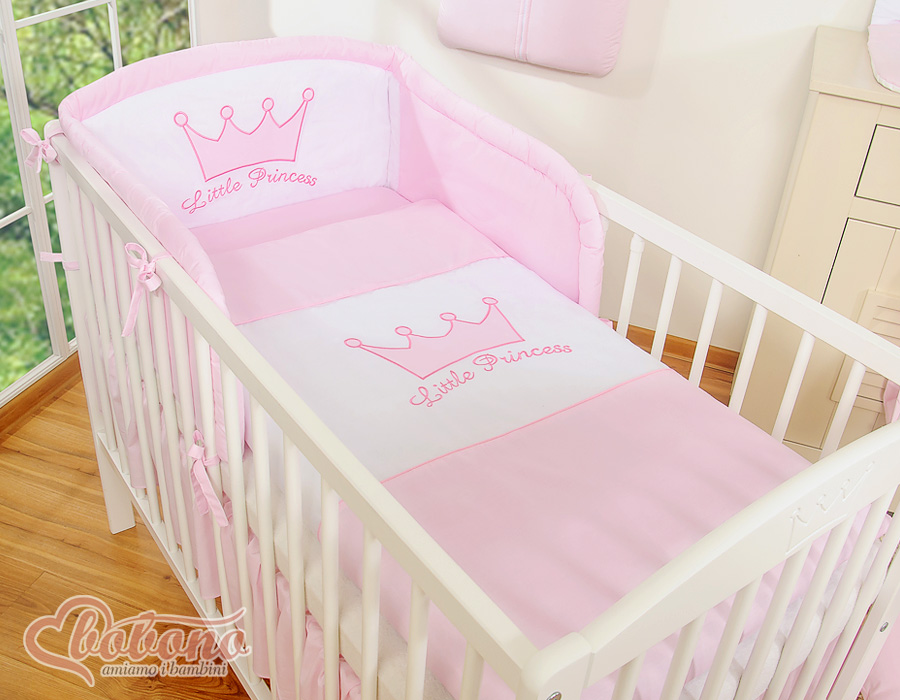Gultasveļas komplekts 2 gab., Mazais princis/princese — rozā
