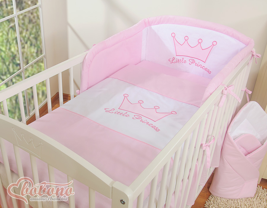 Gultasveļas komplekts 2 gab., Mazais princis/princese — rozā