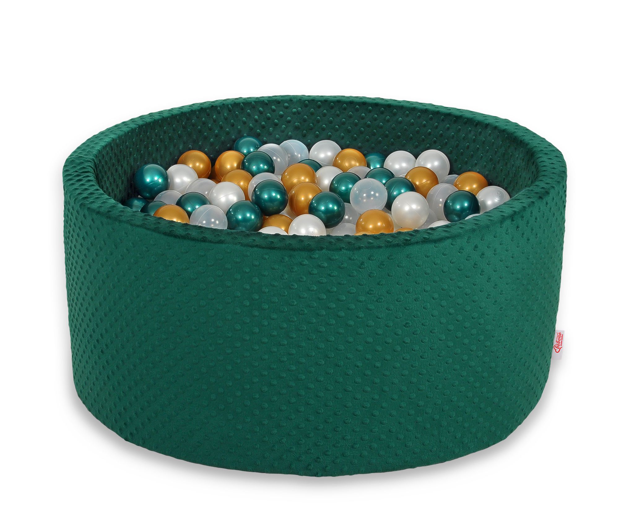 Ball-pit minky H-40 cm with balls 200pcs- bottle green