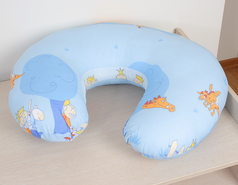 Breastfeeding Pillow Nursing Croissant Pillow, removable, Hands-Free Feeding- fairy tale