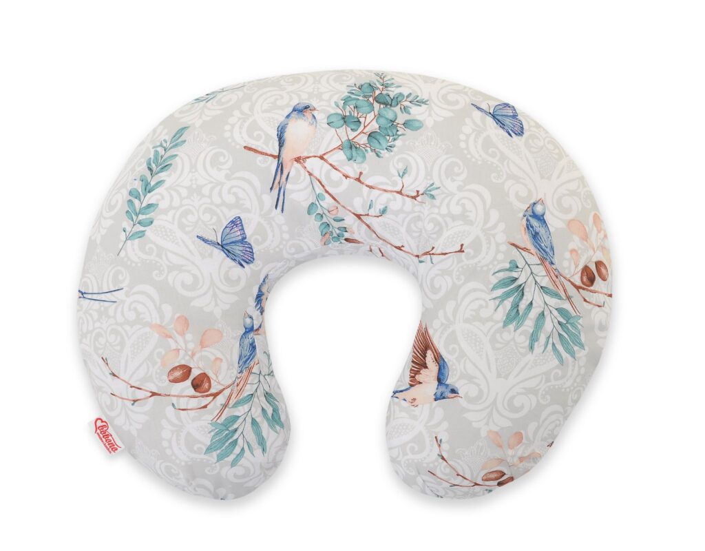 Feeding pillow - blue birds