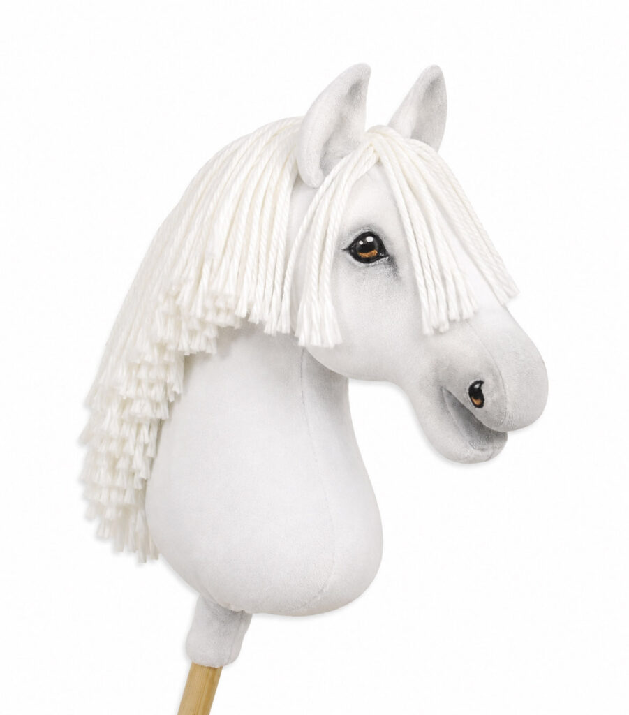 Horse on a stick Super Hobby Horse Premium - white A3