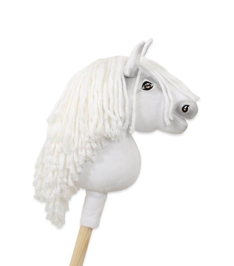 Horse on a stick Super Hobby Horse Premium - white A5
