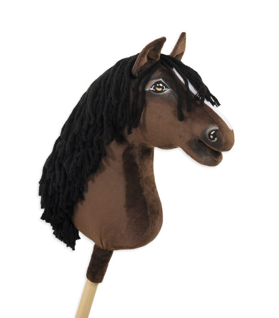 Horse on a stick Super Hobby Horse Premium - dark bay horse A3