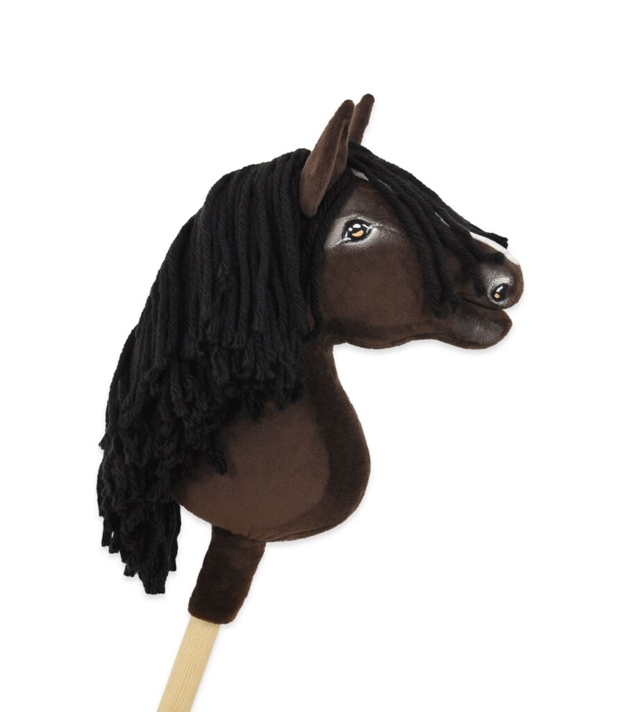 Horse on a stick Super Hobby Horse Premium - dark bay horse A4