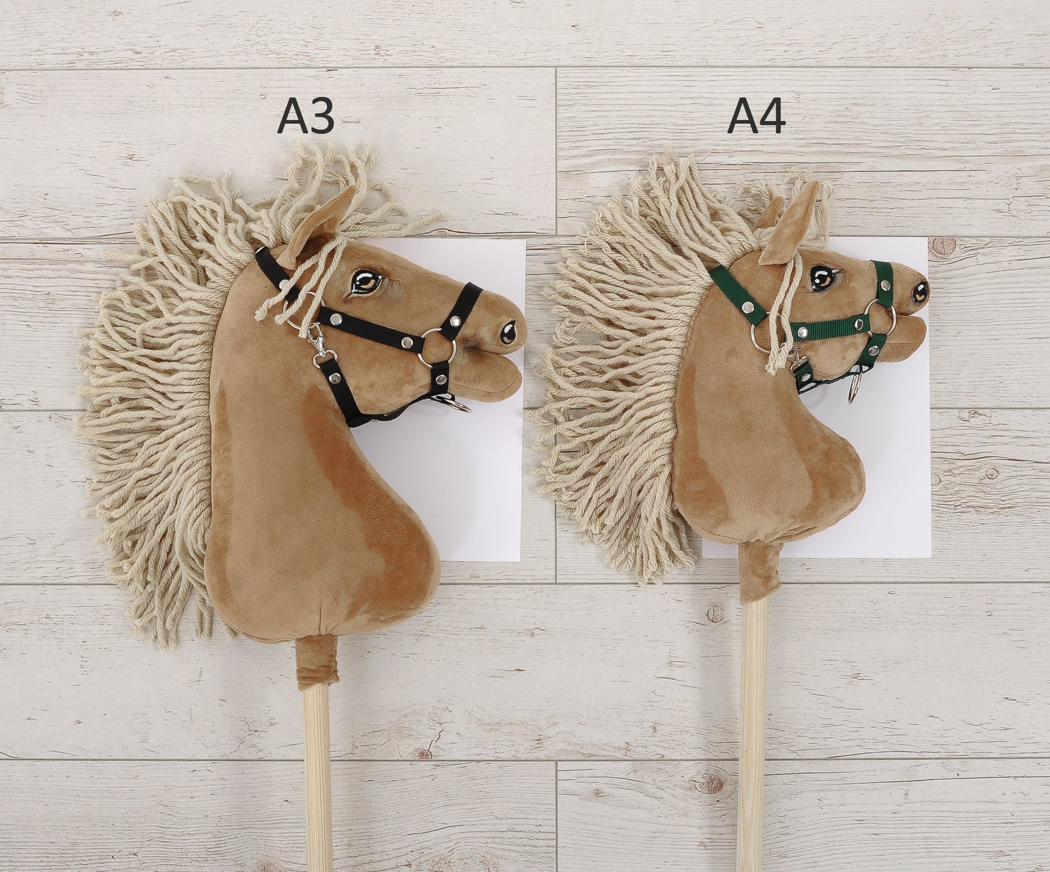 Horse on a stick Super Hobby Horse Premium - light dun horse A3