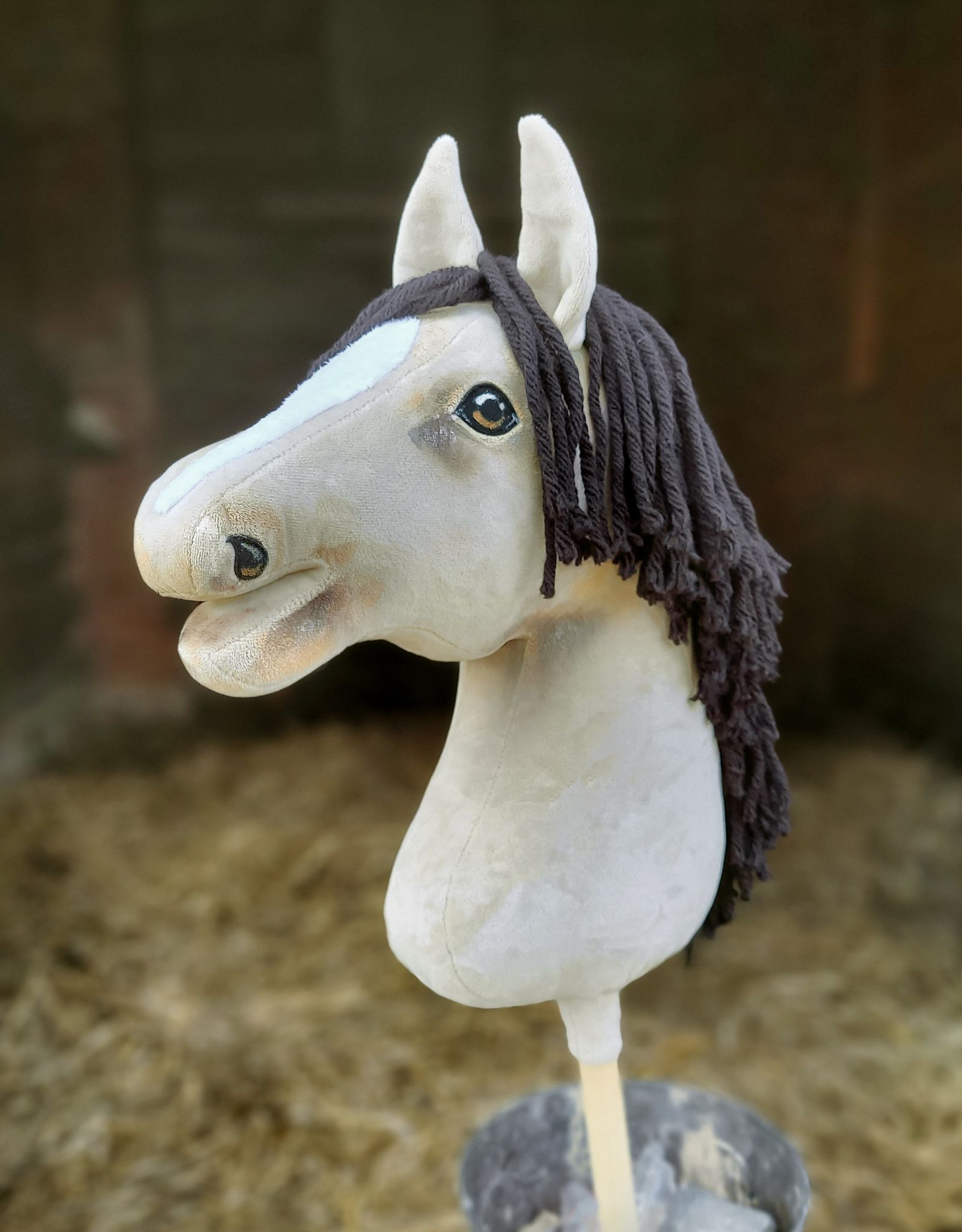 Horse on a stick Super Hobby Horse Premium - light dun horse A3