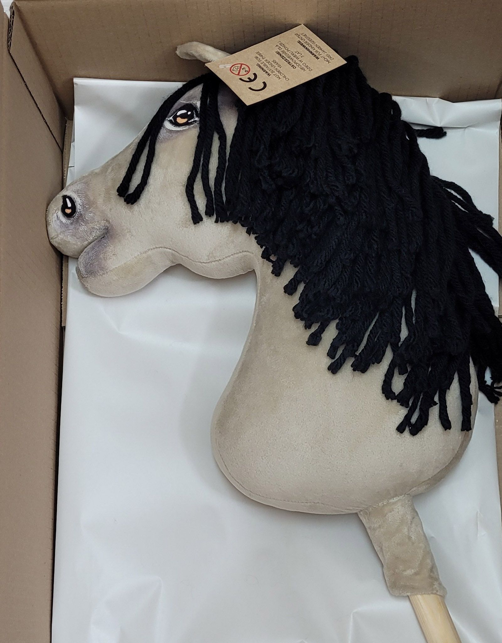 Horse on a stick Super Hobby Horse Premium - light dun horse A3