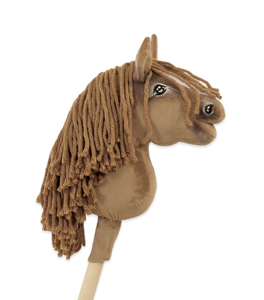 Horse on a stick Super Hobby Horse Premium light chestnut horse A5