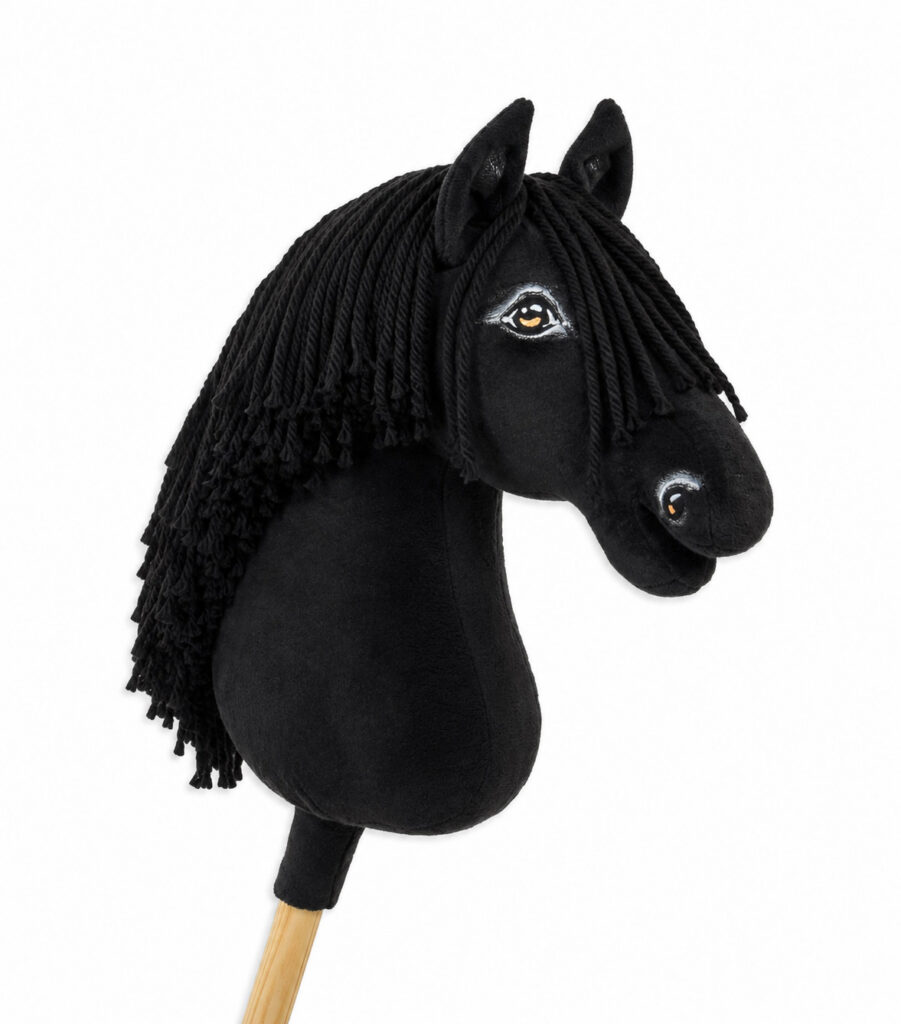 Horse on a stick Super Hobby Horse Premium - black horse A3