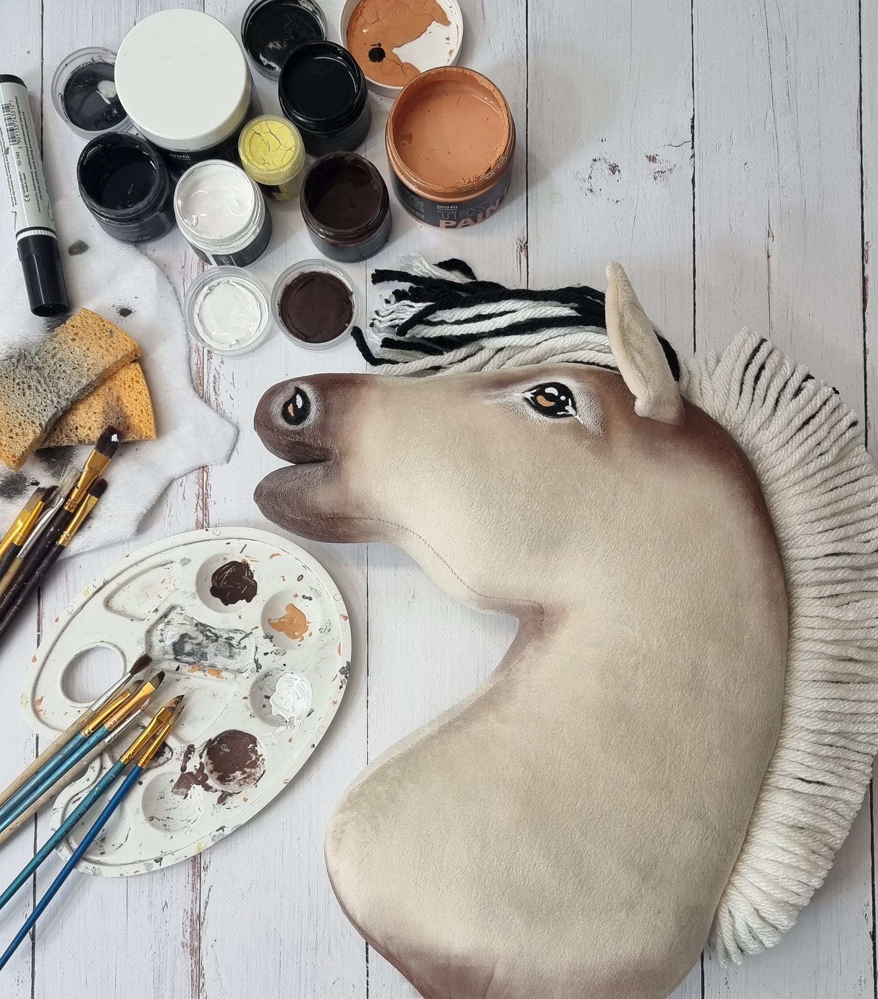 Horse on a stick Super Hobby Horse Premium - fjord horse fjordhest A3