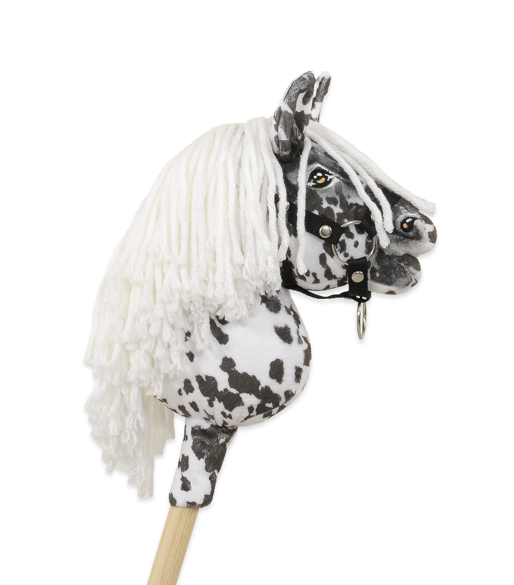 Horse on a stick Super Hobby Horse Premium leopard with a white mane A5