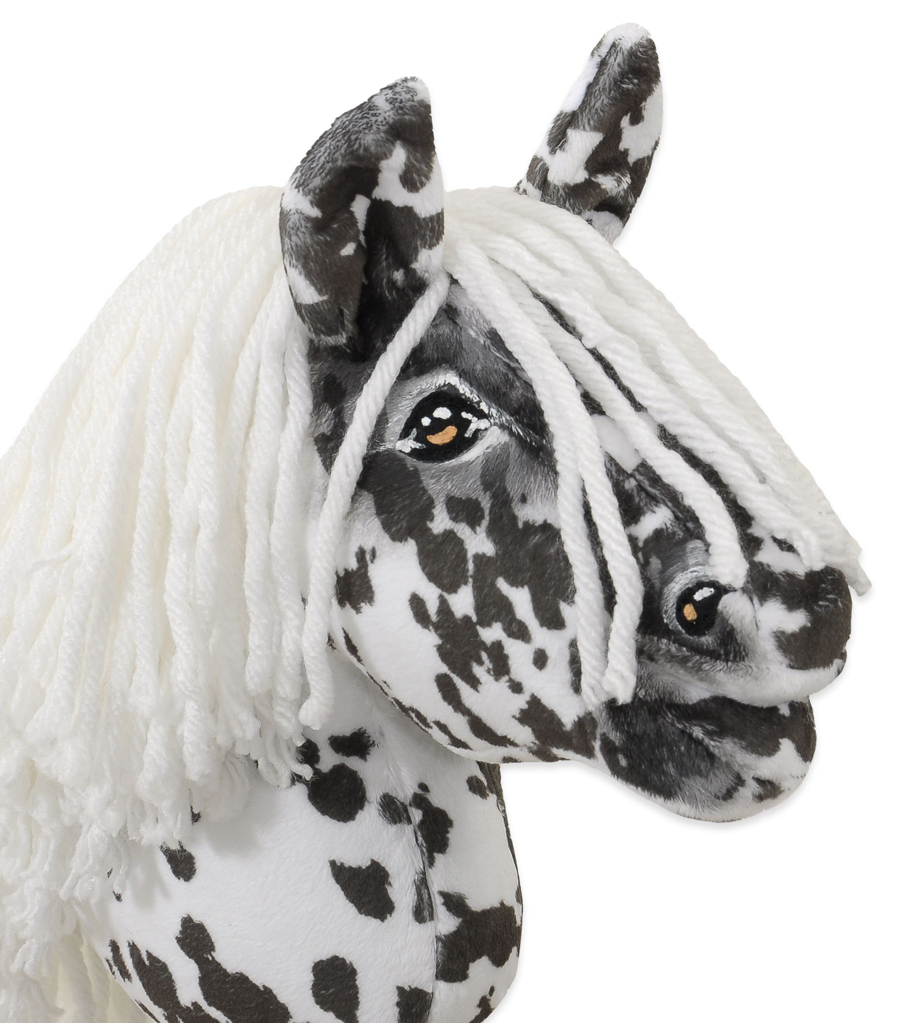 Horse on a stick Super Hobby Horse Premium leopard with a white mane A5