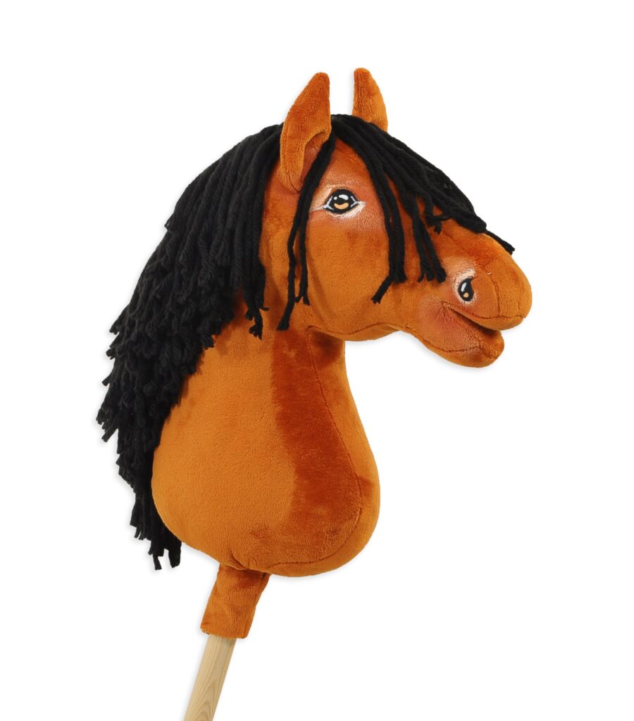 Horse on a stick Super Hobby Horse Premium - light bay horse A3