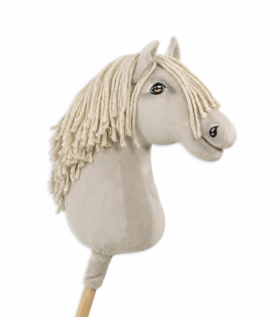 Horse on a stick Super Hobby Horse Premium - cremello horse A3