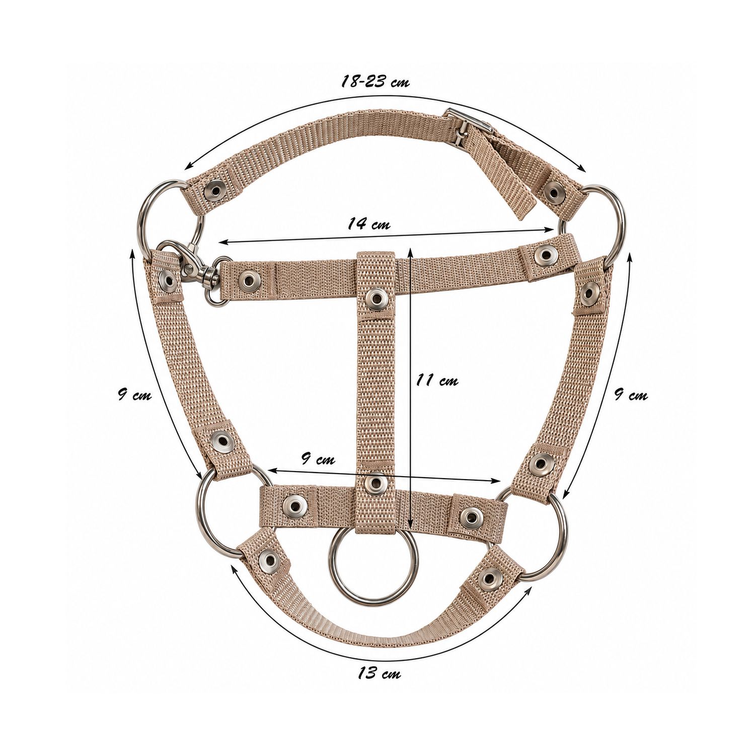 The adjustable halter for Hobby Horse A3 - beige