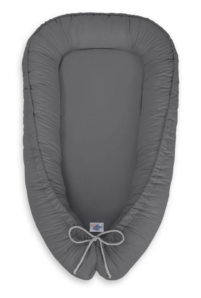 Baby nest double-sided Premium Cocoon for infants MY SWEET BABY- anthracite