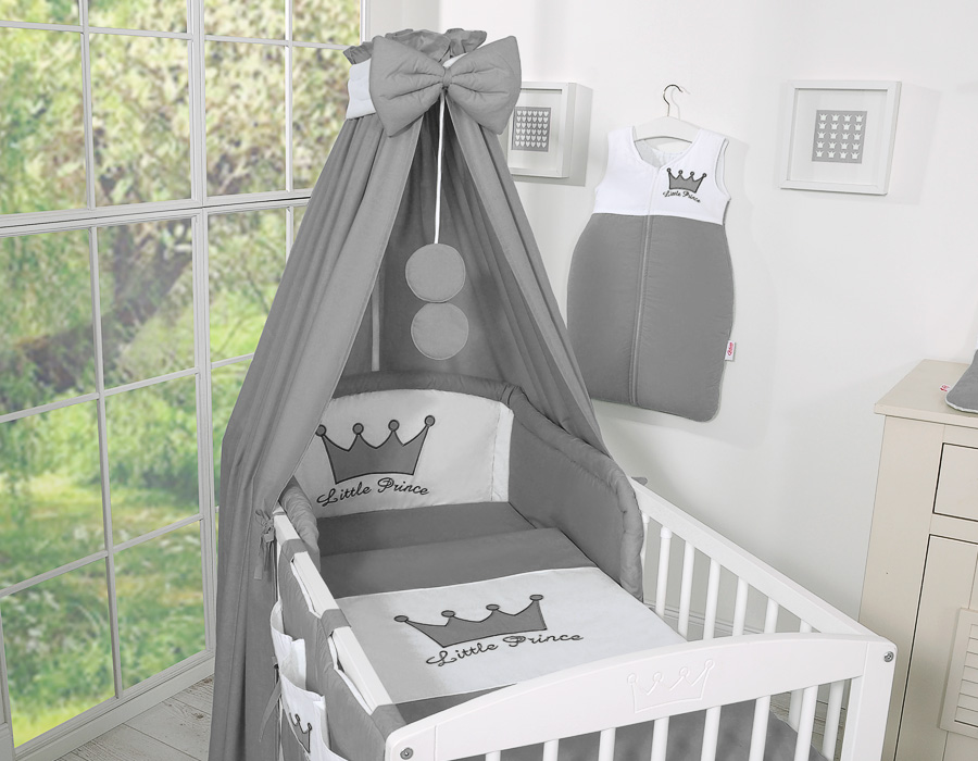 Auduma baldahīns – Mazais princis/princese, antracīta