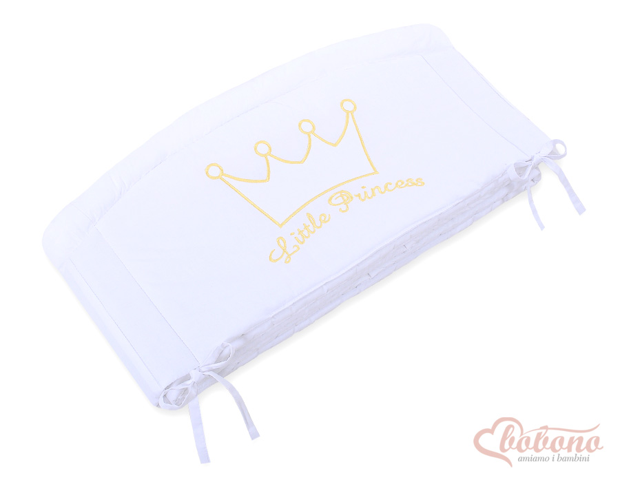 Universālā XXL gultiņas apmalīte – Mazais princis/princese, balta