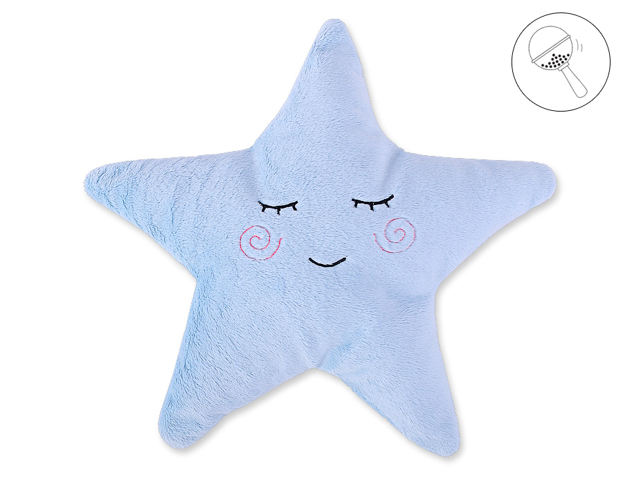 Spilvens LITTLE STAR ar grabuli, zils
