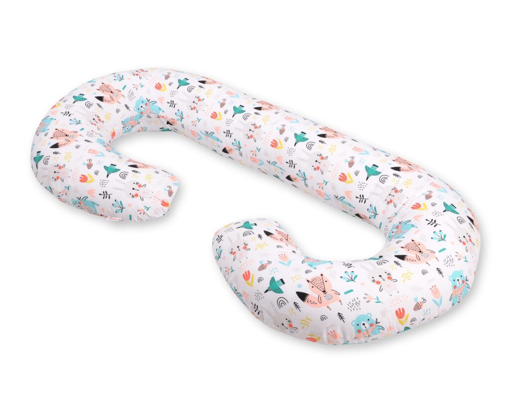 Cotton pillowcase for pregnancy Pillow C - blue teddy bears