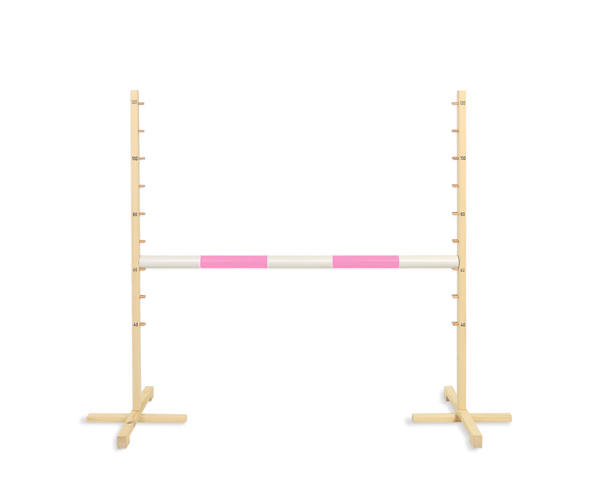 Jumping obstacle for Hobby Horse 120cm, beam light pink