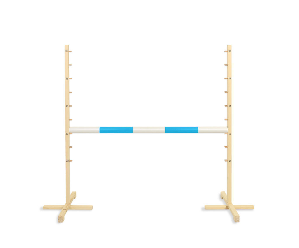 Jumping obstacle for Hobby Horse 120cm, beam light blue