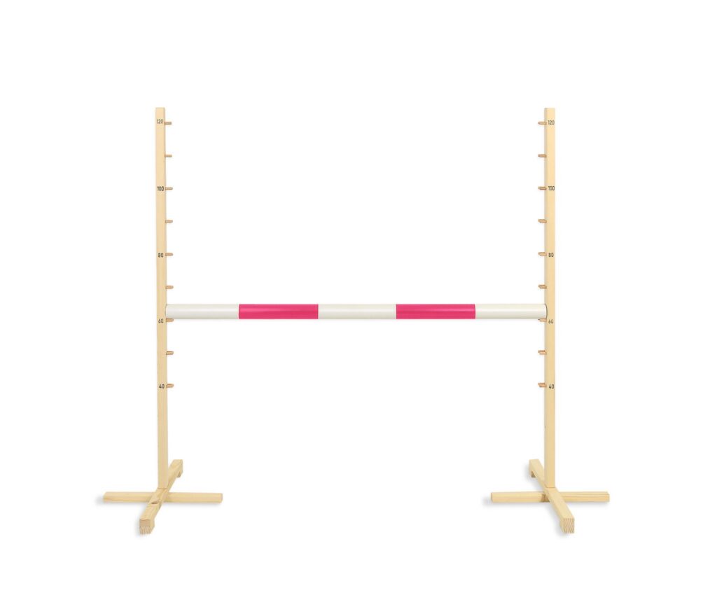 Jumping obstacle for Hobby Horse 120cm, beam pink