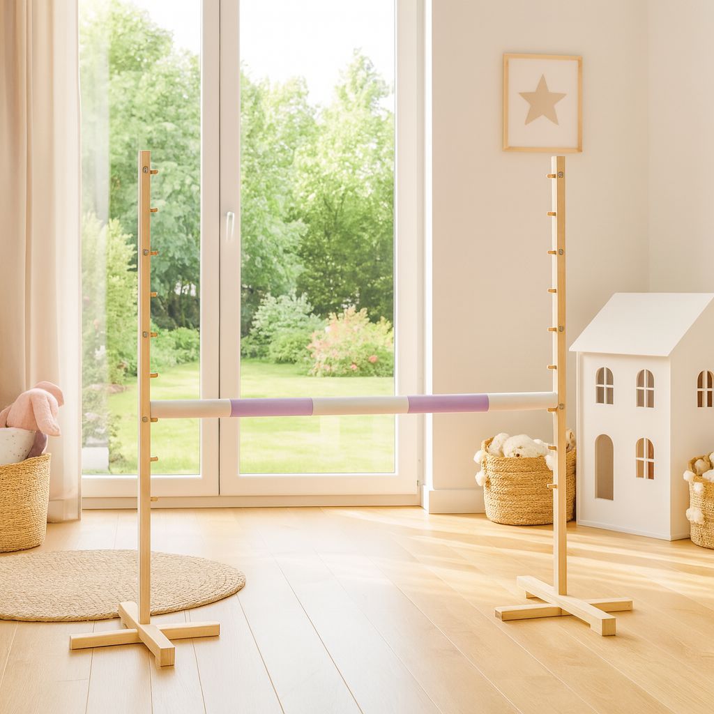 Jumping obstacle for Hobby Horse 120cm, beam light purple