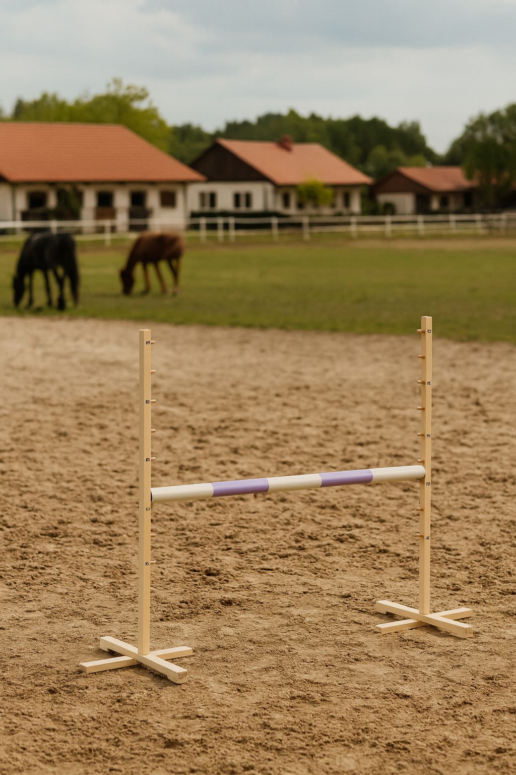 Jumping obstacle for Hobby Horse 120cm, beam light purple