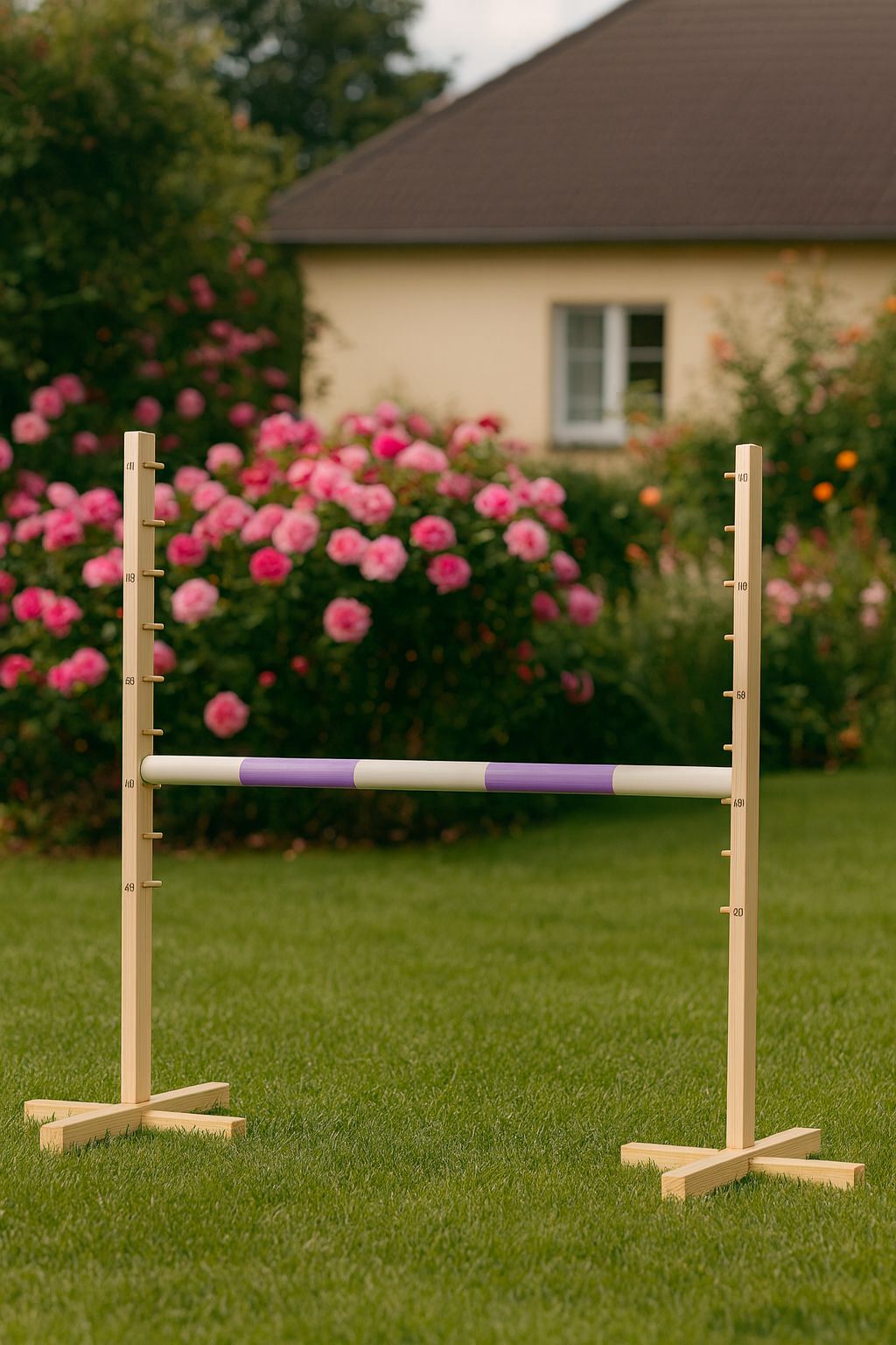 Jumping obstacle for Hobby Horse 120cm, beam light purple