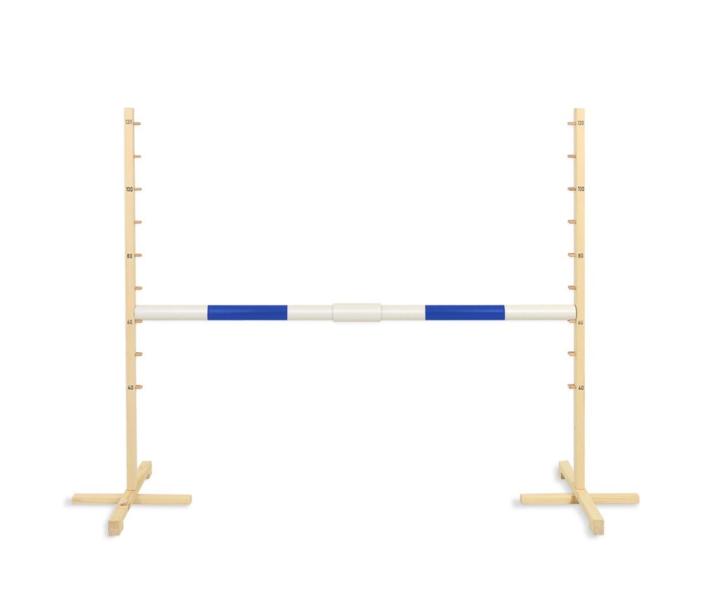 Jumping obstacle for Hobby Horse 160 cm, h-120cm, beam blue