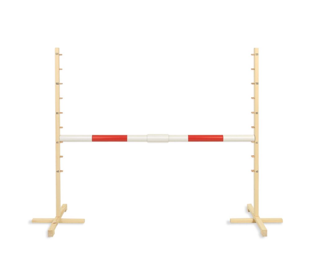 Jumping obstacle for Hobby Horse 160 cm, h-120cm, beam red