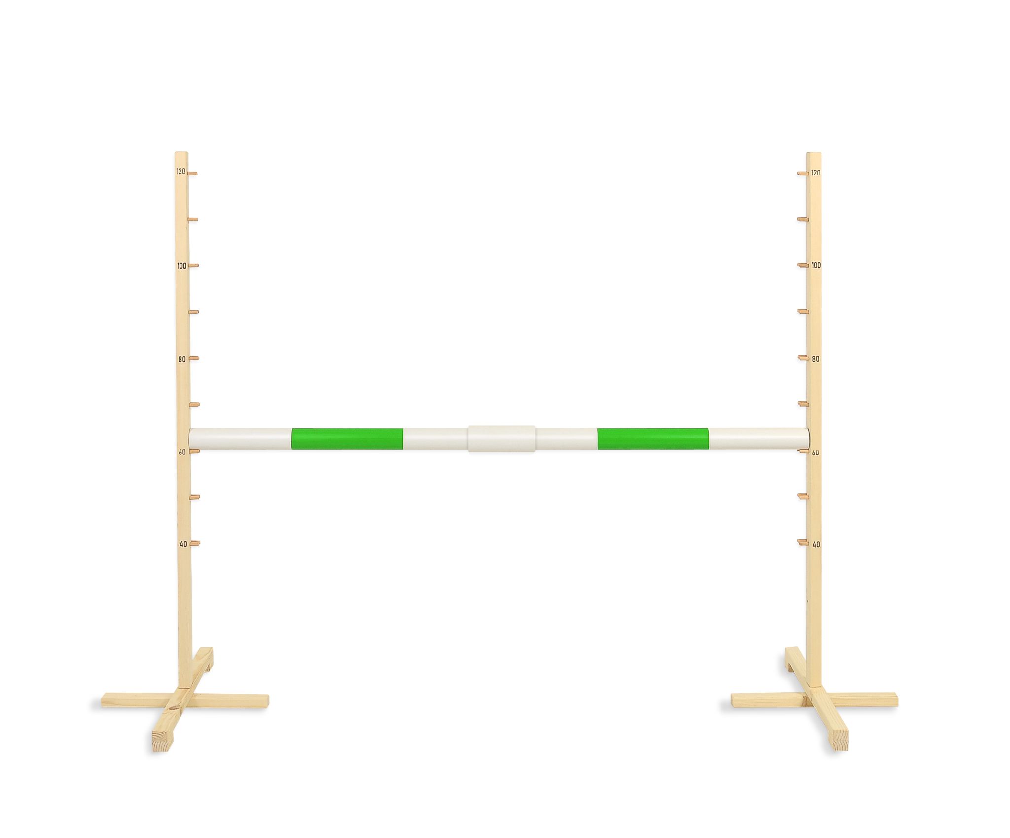 Jumping obstacle for Hobby Horse 160 cm, h-120cm, beam green