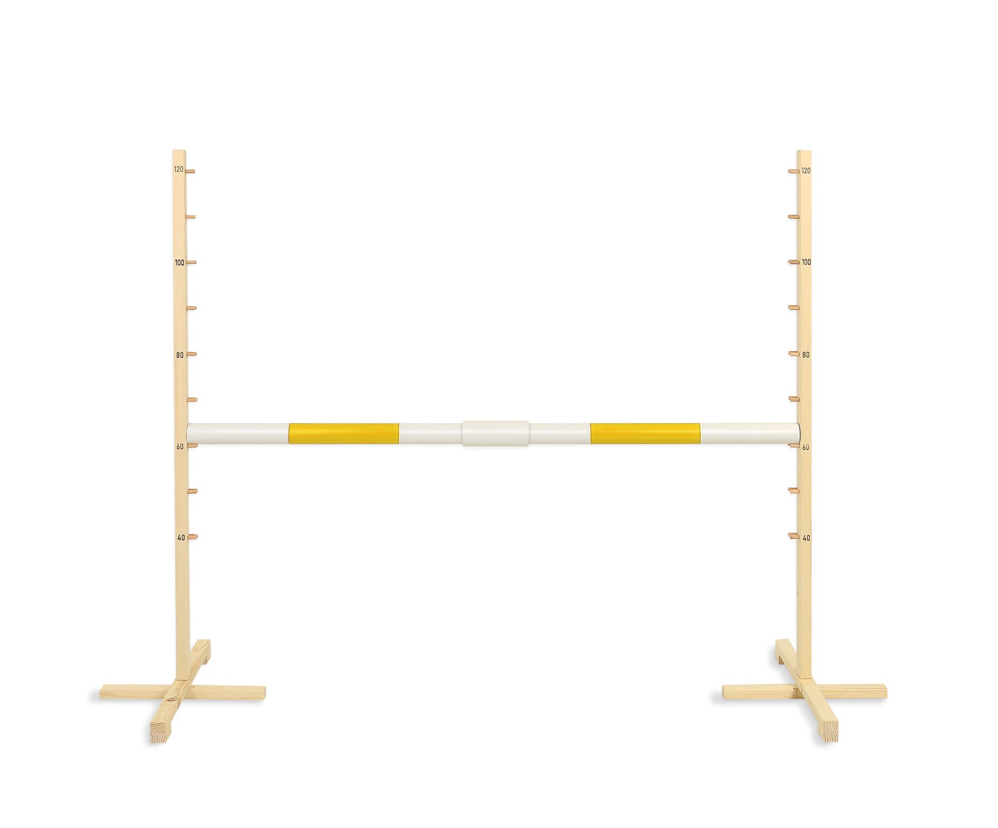 Jumping obstacle for Hobby Horse 160 cm, h-120cm, beam yellow