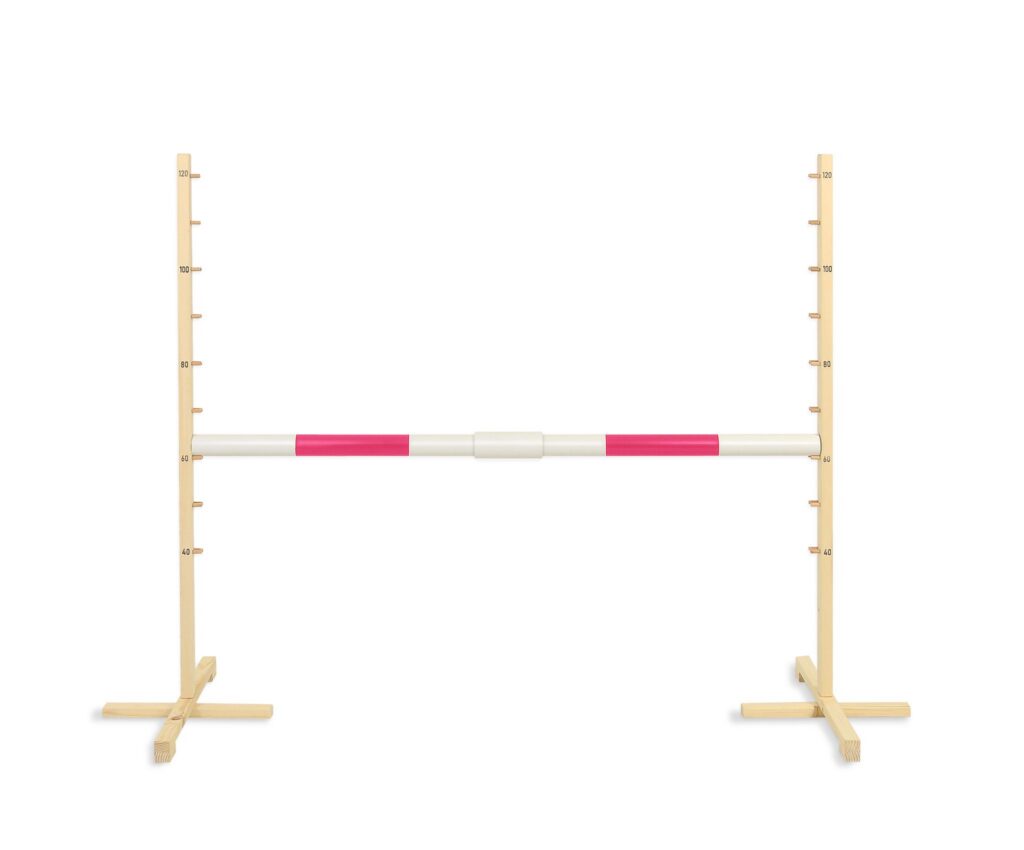 Jumping obstacle for Hobby Horse 160 cm, h-120cm, beam pink