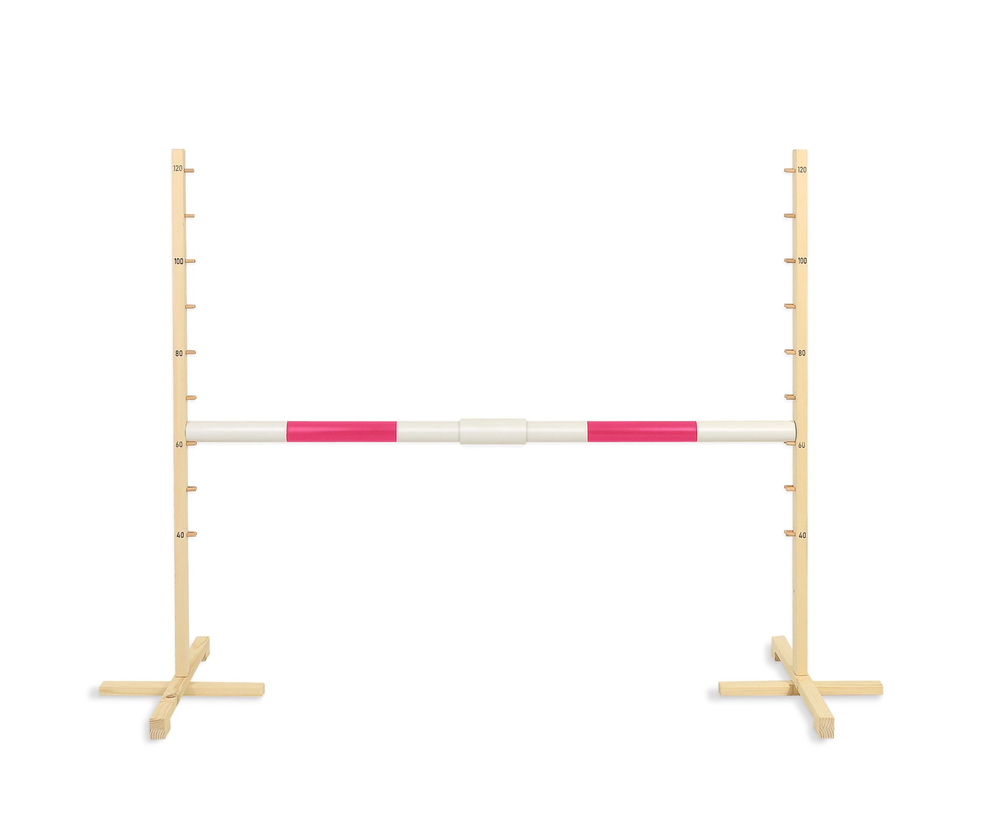 Jumping obstacle for Hobby Horse 160 cm, h-120cm, beam pink