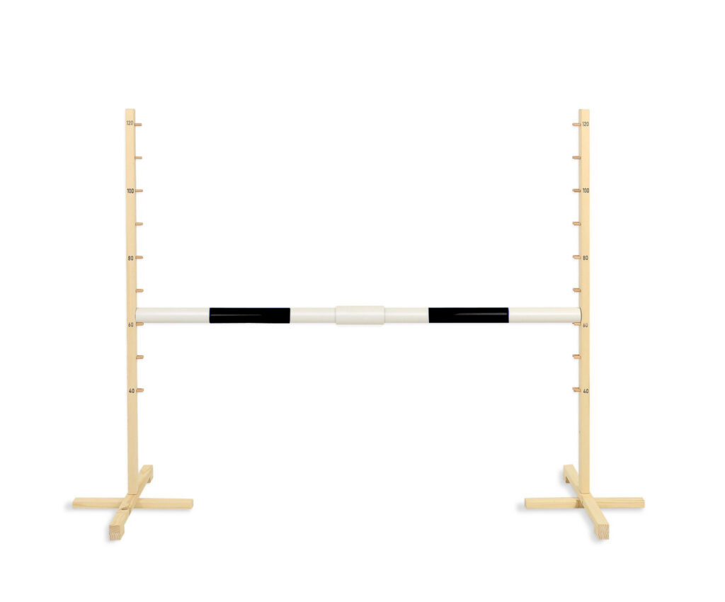 Jumping obstacle for Hobby Horse 160 cm, h-120cm, beam black