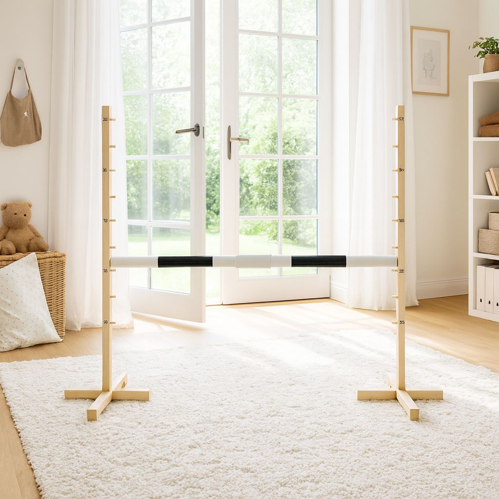 Jumping obstacle for Hobby Horse 160 cm, h-120cm, beam black